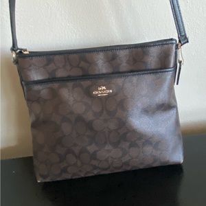 Coach Black and Brown Crossbody
